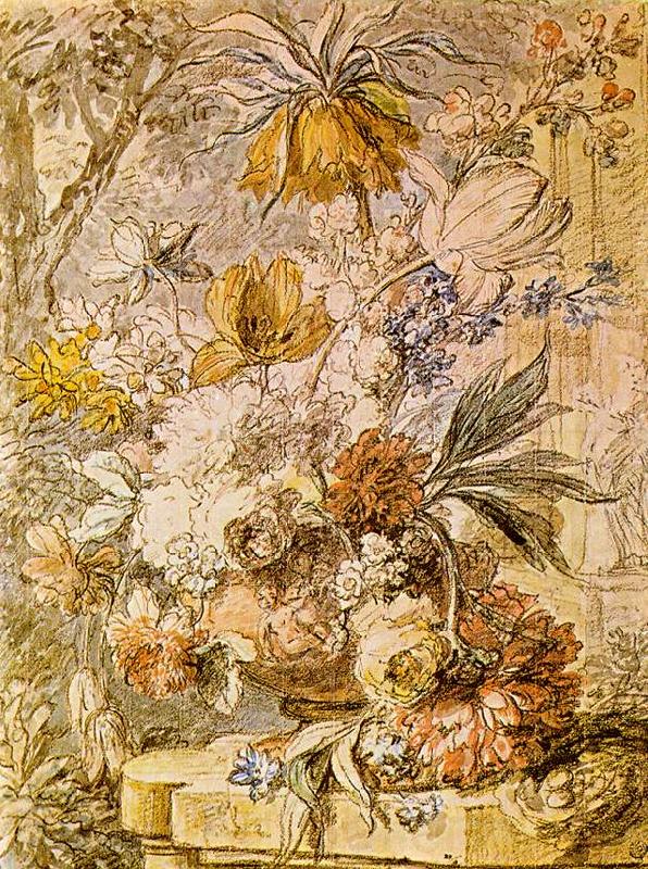 HUYSUM, Jan van Vase with Flowers sg
